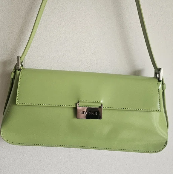 By Far Matilda Bag in green glossy leather - Picture 3 of 9